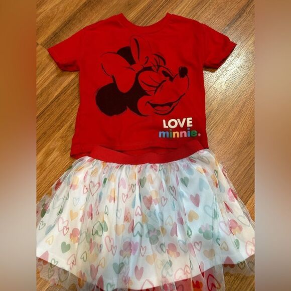 Minnie Mouse Toddler outfit - Red & white Size 3T - Picture 3 of 6